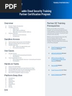 Tenable Cloud Security Training Partner Certification Program