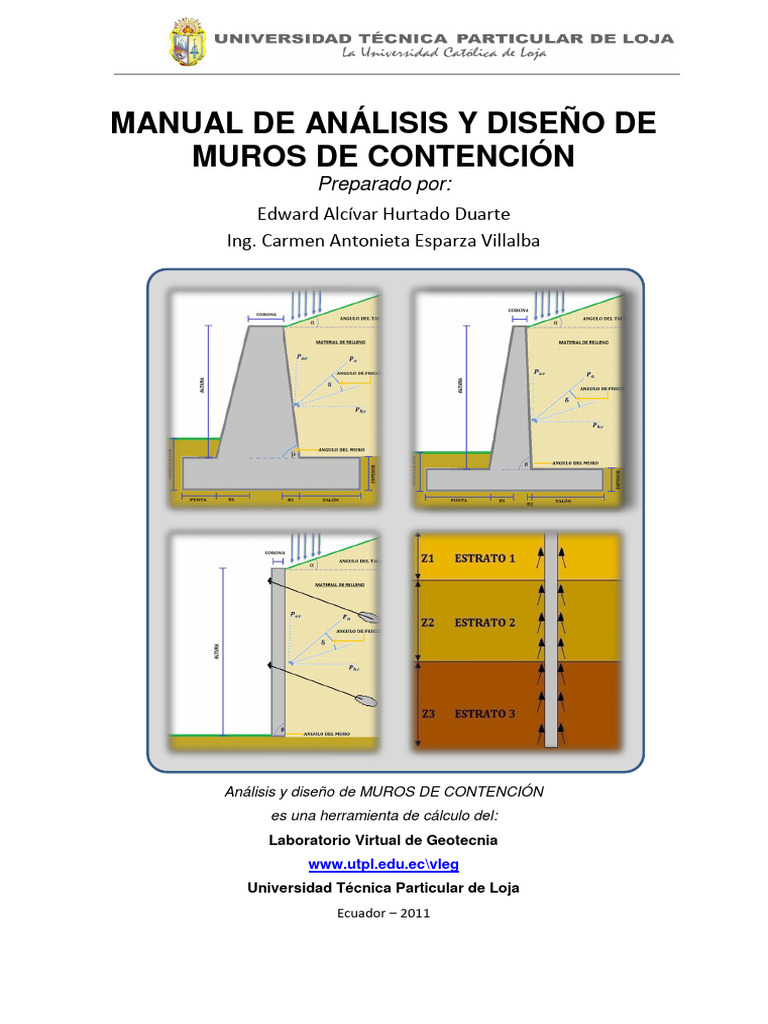 Diseño de Muros de Contención Voladizos | PDF | Fundación (Ingeniería ...