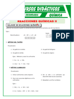 Balance de Ecuaciones Quimicas para Tercero de Secundaria