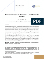 Strategic Management Accounting - Evolution of The Concept: Ejona Duçi, PHD (Cand)