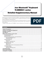 Multi-Device Bluetooth Keyboard TK-MBD041 Series Detailed Supplementary Manual