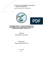 Implementacion y Actualizacion de Guias Electronicas en La Empresa Sociedad de Produccion Tierra y Agua SAC