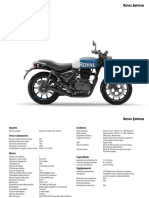 Royal Enfield HNTR 350 Technical Specifications Portuguese