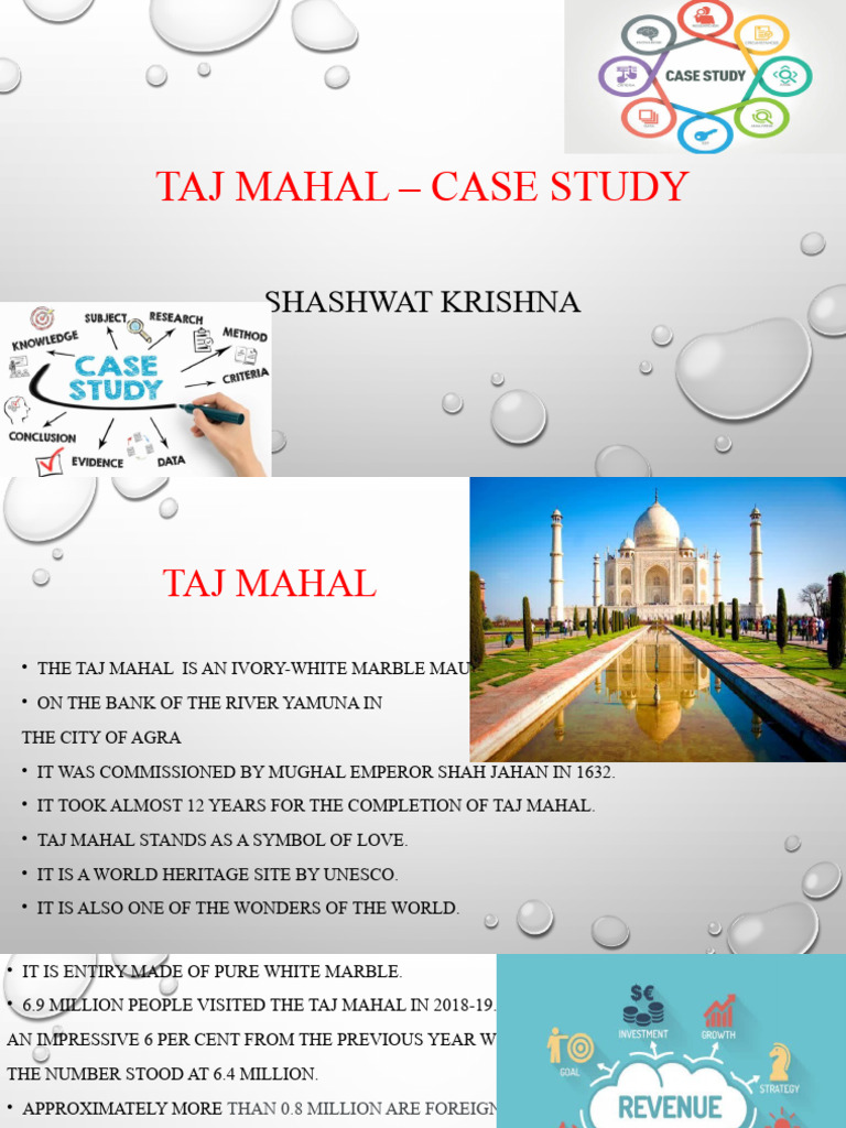 Taj Mahal Case Study Shashwat Krishna PDF Environmental Issues