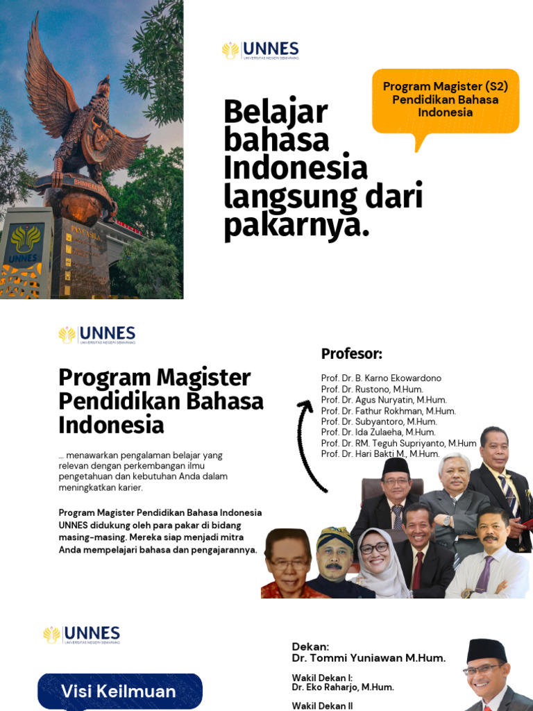 Magister Pendidikan Bahasa Indonesia UNNES | PDF