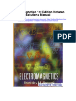 Electromagnetics 1st Edition Notaros Solutions Manual