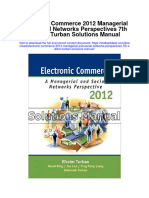 Electronic Commerce 2012 Managerial and Social Networks Perspectives 7th Edition Turban Solutions Manual