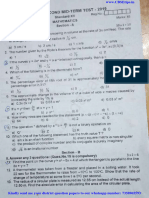 12th Maths 2nd Mid Term Exam 2019 Original Question Paper Kaniyakumari District English Medium PDF Download