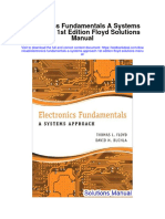 Electronics Fundamentals A Systems Approach 1st Edition Floyd Solutions Manual