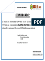 Comunicado Reunion Directores - Eba-2023