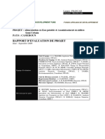 Cameroun - Alimentation en Eau Potable Et Assainissement en Milieu Semi Urbain - Rapport D'évaluation