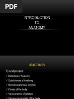 Introduction To Anatomy