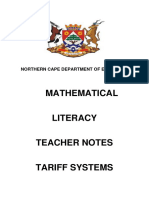 Tariff Systems Teacher Notes