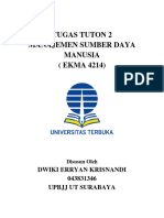 Tugas Tuton 2 - Manajemen SDM - Dwiki Erryan Krisnandi - 043831346 - Upbjj Ut Surabaya
