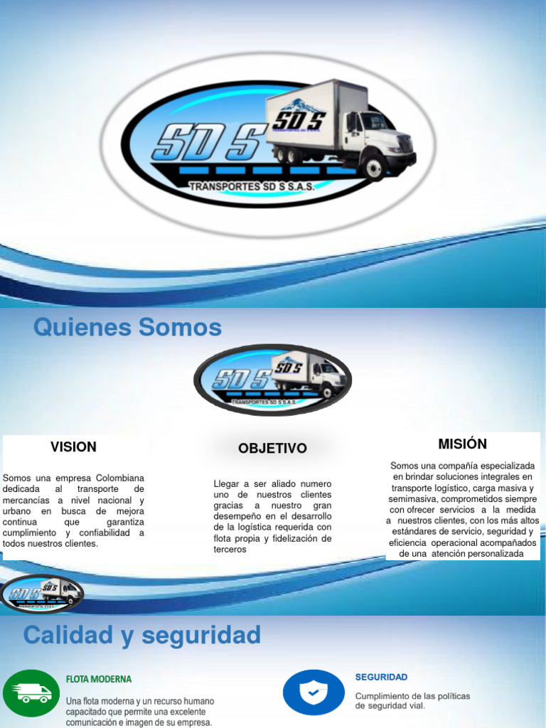 2022 - Presentacion Corporativa Transportes Sds (2305843009214134400 ...