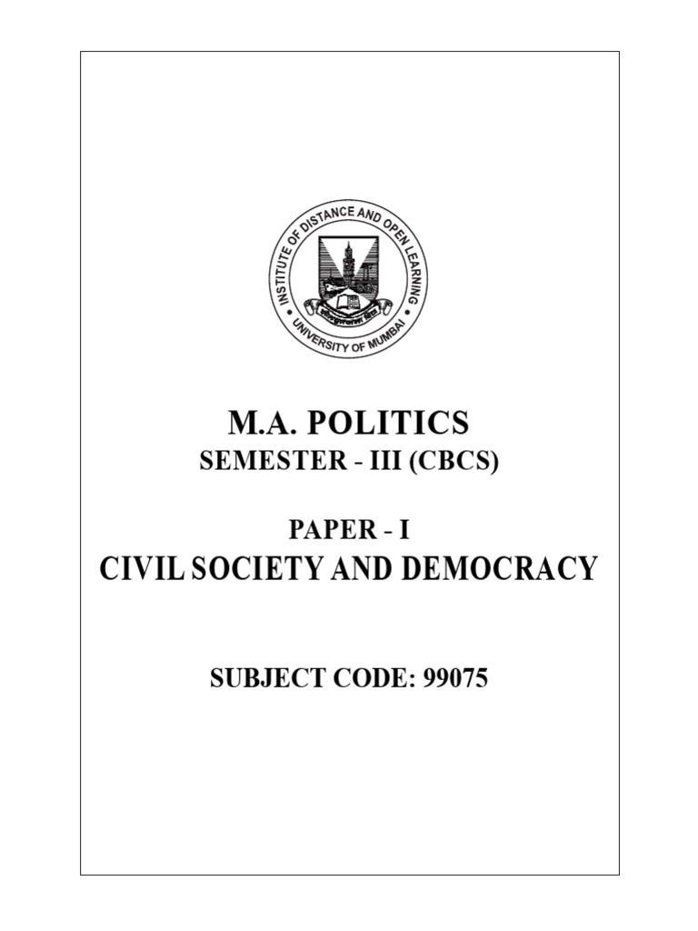 161 Civil Society and Democracy | PDF | Civil Society | Non ...