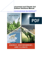 Energy Environment and Climate 2nd Edition Wolfson Solutions Manual