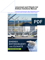 Energy Environment and Climate 3rd Edition Wolfson Solutions Manual