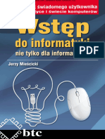 Wstęp Do Informatyki Nie Tylko Dla Informatyków - Jerzy Mieścicki