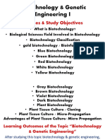 Biotechnology I