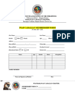 Membership Form Pyap