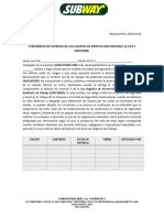 Modelo Carta Entrega de Uniformes - Empleados - Docx - Documentos de Google