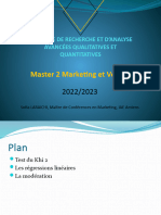 Cours 4 Methode de Recherche Et D'analyse Avancées Quantitatives Spss