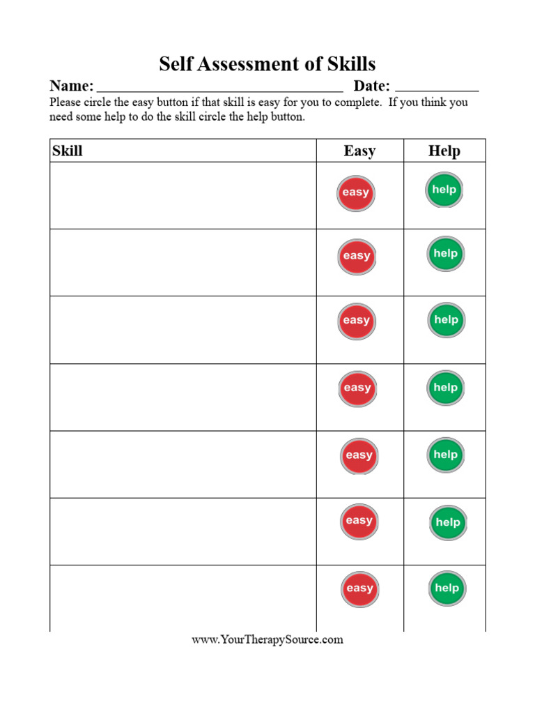 Self Assessment - Form | PDF