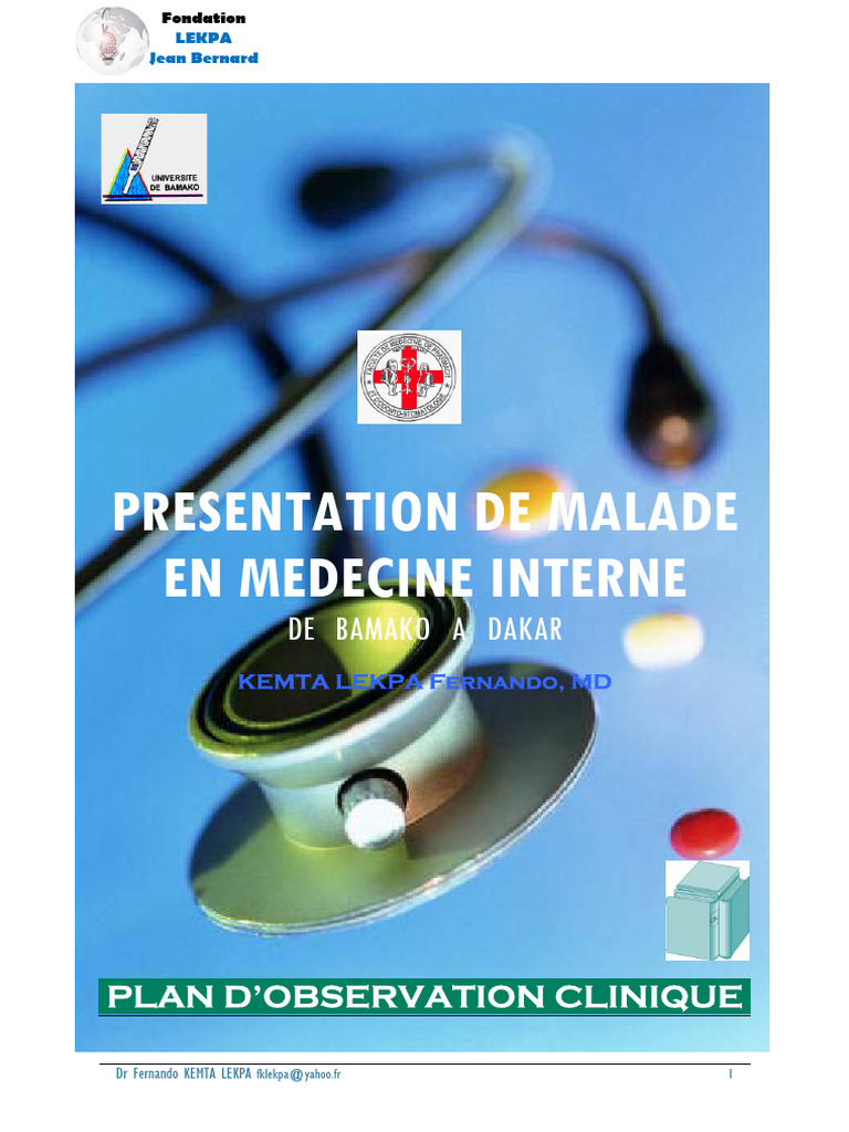 Observation clinique en médecine interne | PDF | Insuffisance cardiaque ...