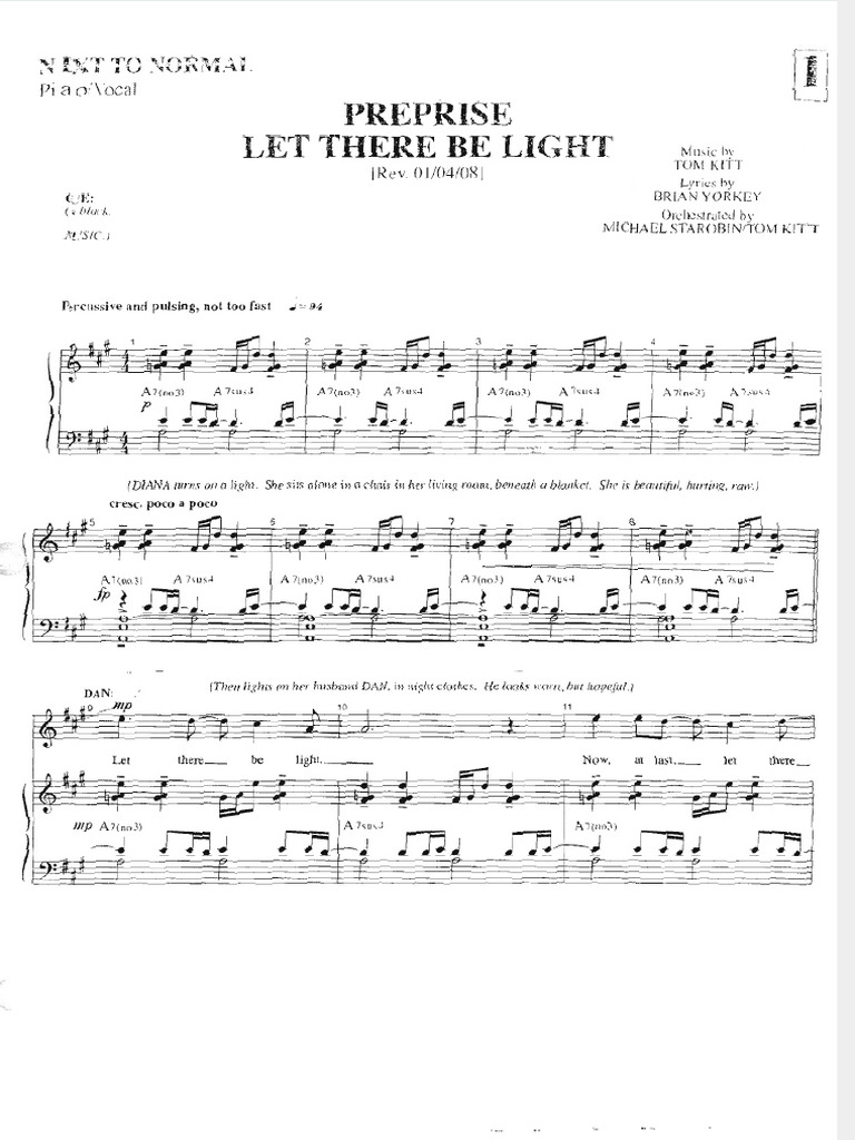 Dokumen - Tips Next To Normal Scorepdf | PDF