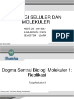 TM 5. Dogma Sentral Biologi Molekuler 1 - Replikasi