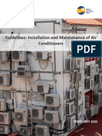 Guidelines - Installation and Maintenance of Air Conditioners