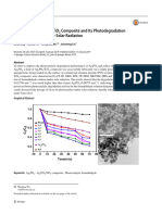 Fabrication of Ag Po /tio Composite and Its Photodegradation of Formaldehyde Under Solar Radiation