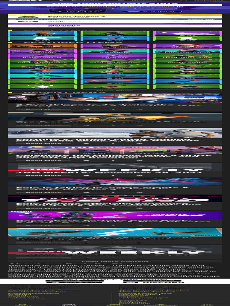 FORTNITE STATS LEADERBOARDS TRACKER intelligence overview