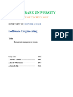 Werabe University: Software Engineering