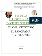 PROGRAMA ANALITICO DE LO HUMANO Y LO COMUNITARIO El PANORAMA