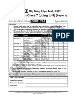 Sample Paper Bbe 2022 Class Vii p1 At+pcbm