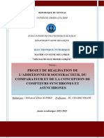 Projet de Realisation de L'additionneur Soustracteur, Du Comparateur Et de La Conception de Compteurs Synchrones Et Asynchrones
