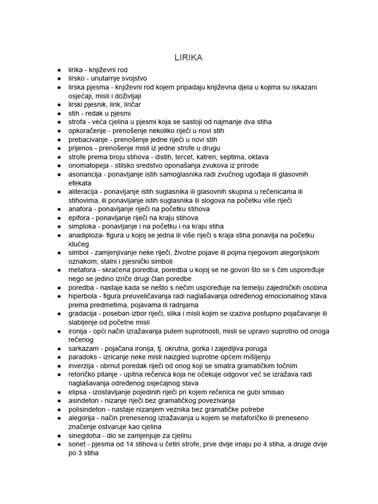 Lirika | PDF