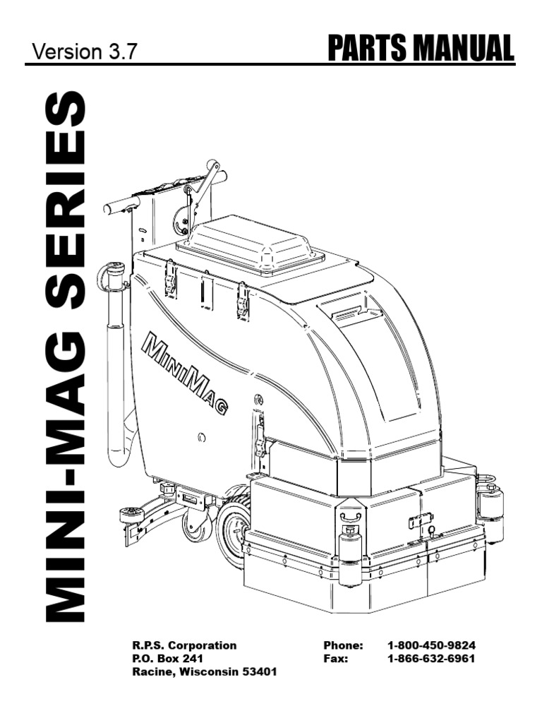 Factory Cat MiniMag Operator & Spare Parts PDF Manufactured