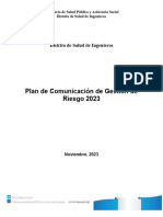 Plan de Comunicacion de Riesgo Das Ixcan 2023