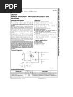 LM2586 Simple Switcher 3A Flyback Regulator With Shutdown: General Description Features