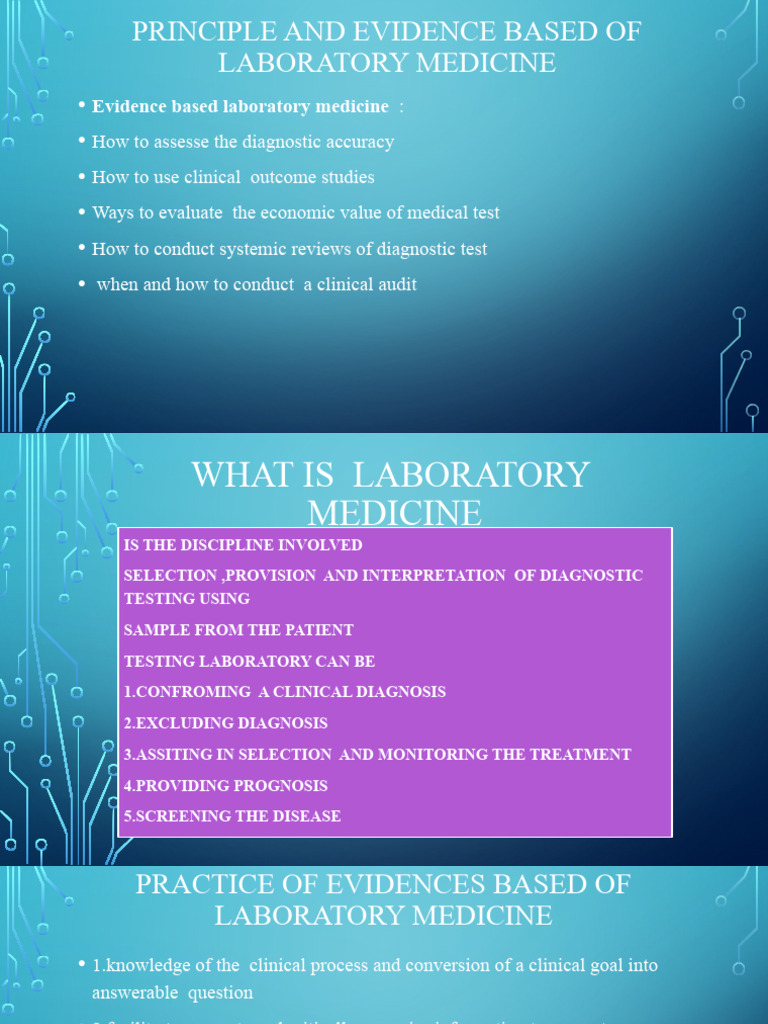 Principle and Evidence Based of | PDF | Medical Diagnosis | Evidence ...