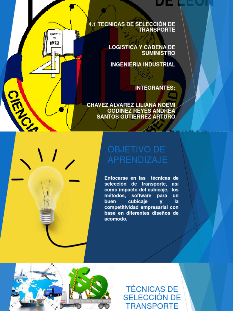 4 1 Tecnicas De Seleccion De Transporte Pdf Transporte Logística