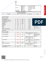 Department of Biochemistry Iho - Rural Camp Package Test Name Result Unit Bio. Ref. Range