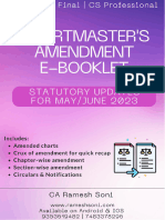 Staturory Updates - CA CS CMA Final IDT - May June 23
