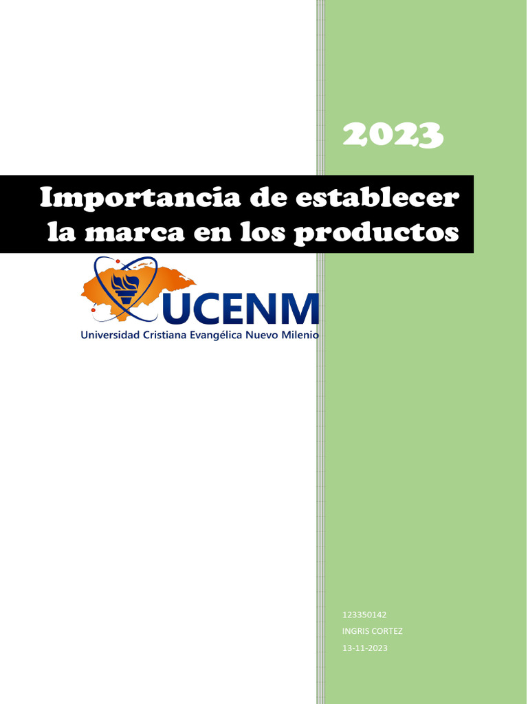 Importancia de la Marca en Productos | PDF | Marca | Producto (Negocio)