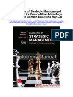 Essentials of Strategic Management The Quest For Competitive Advantage 6th Edition Gamble Solutions Manual
