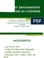 Rgimen Sancionatorio Ambiental en Colombia