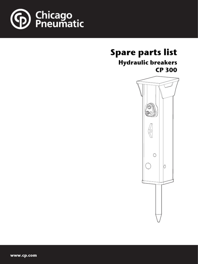 CP 300 Hydraulic Breaker Parts List | PDF | Screw | Tools